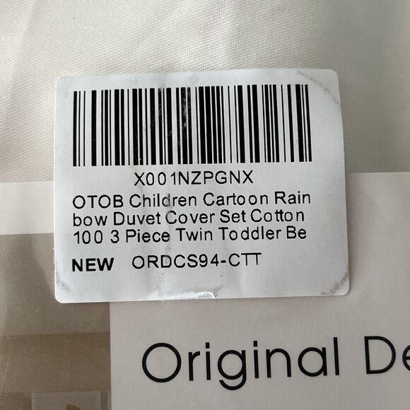 Original Design Toddler Twin Rainbow Duvet Cover Bedding Set Comforter Cover - Picture 6 of 6